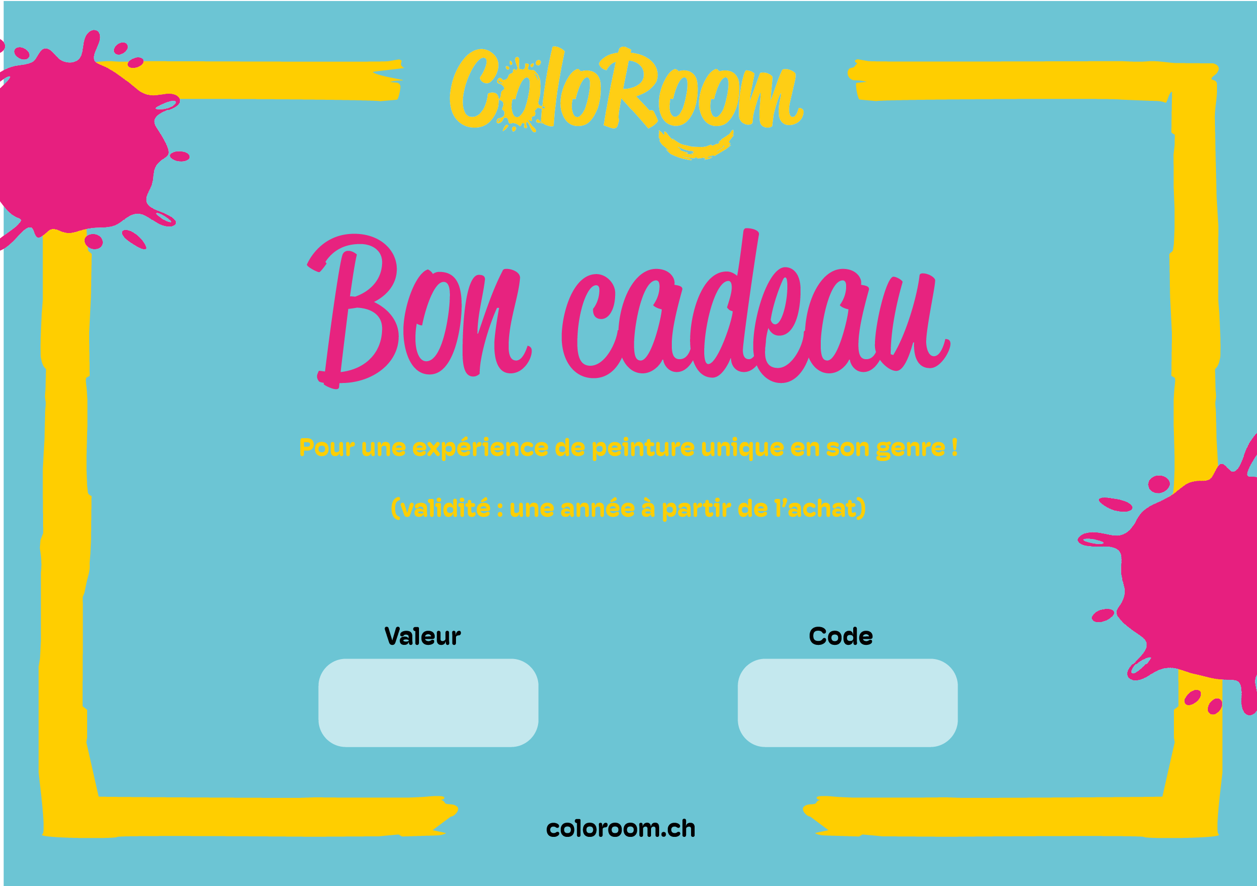 Bon cadeau ColoRoom